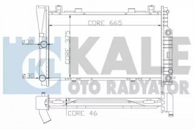 KALE OTO RADYATOR 351700 -  Радиатор, охлаждение двигателя